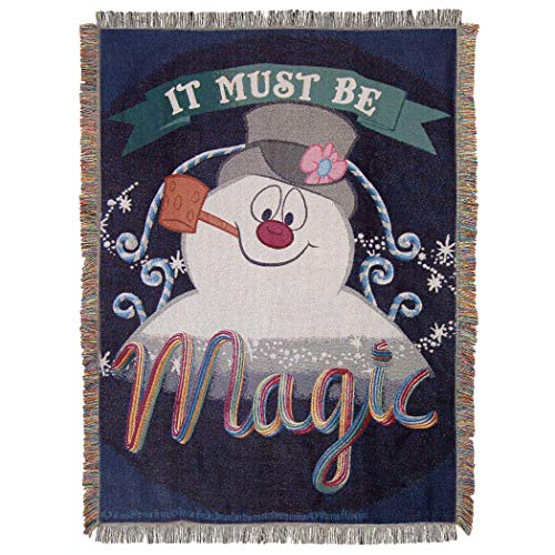 NORTHWEST Frosty der Schneemann, magischer gewebter Wandteppich, 121,9 x 152,4 cm, Überwurfdecke, 121,9 x 152,4 cm von Northwest