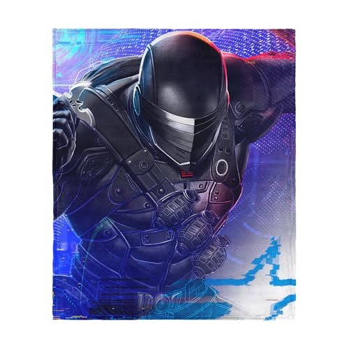NORTHWEST G.I. Joe Profile Gallery Snake Eyes Silk Touch Überwurf, 127 x 152,4 cm – Offizielle Hasbro Cartoon-Fleecedecke, ultraweiche Retro-Bettwäsche für Bett oder Couch von Northwest