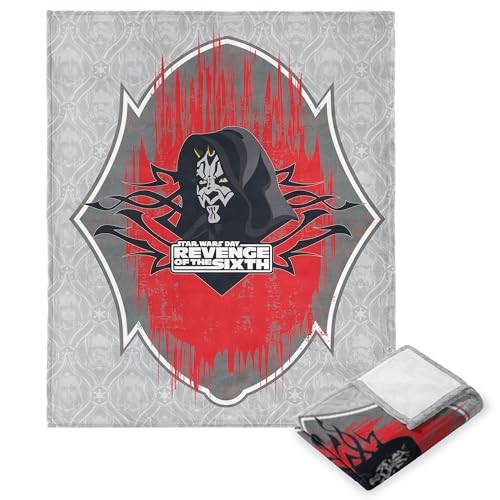 NORTHWEST Star Wars Revenge of The Sixth Silk Touch Überwurfdecke, 127 x 152,4 cm, Darth Maul Revenge von Northwest