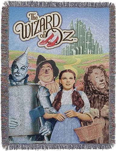 NORTHWEST Warner Brothers Wizard of Oz, gewebter Wandteppich, Überwurf, 122 x 152 cm, Mehrfarbig von Northwest