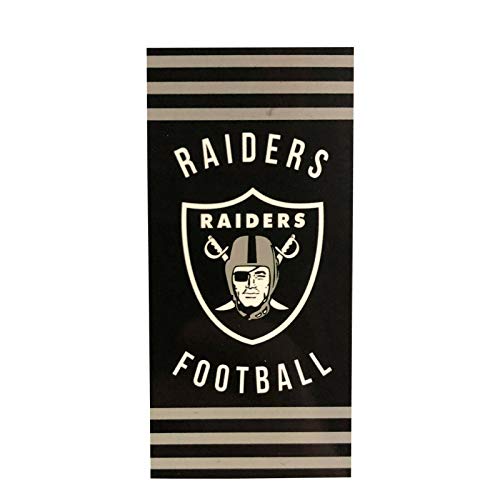 Northwest Company NFL Las Vegas Raiders Strandtuch, gestreift, 76,2 x 152,4 cm, Mehrfarbig, Einheitsgröße (OARTWL2020) von Northwest