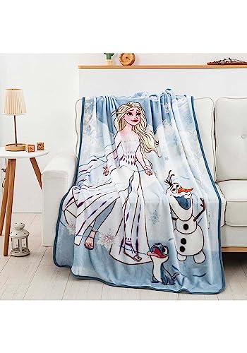 Northwest Frozen 2 Snow Play Silk Touch Überwurfdecke, 116,8 x 152,4 cm von Northwest