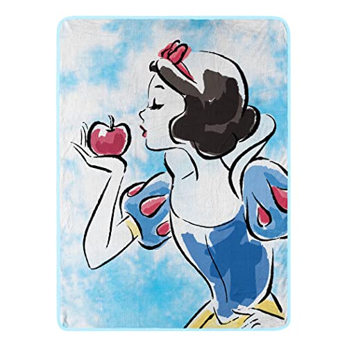 Northwest Disney Princess Micro Raschel Überwurfdecke, 116,8 x 152,4 cm, roter Apfel von Northwest