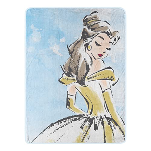 Northwest Disney's Die Schöne und das Biest Micro Raschel Überwurfdecke, 116,8 x 152,4 cm, Aquarell Belle Northwest Disney's Die Schöne und das Biest Micro Raschel Überwurfdecke, 116,8 x 152,4 cm, Aquarell Belle von Northwest