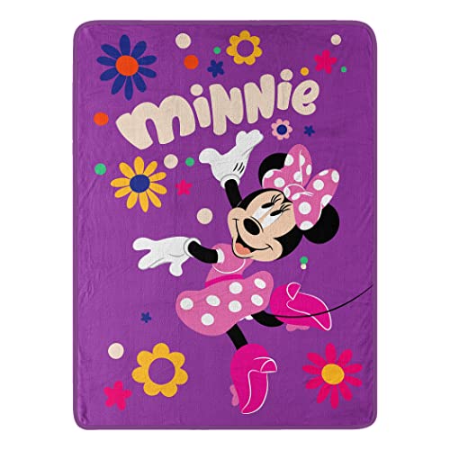 Northwest Disney's Minnie Mouse Micro Raschel Überwurfdecke, 116,8 x 152,4 cm, Falling Flowers Northwest Disney's Minnie Mouse Micro Raschel Überwurfdecke, 116,8 x 152,4 cm, Falling Flowers von Northwest
