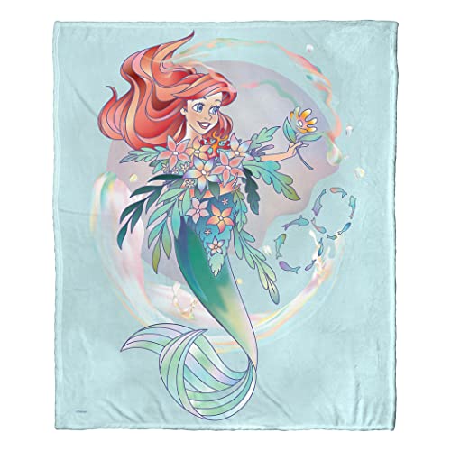 Northwest Little Mermaid/Ariel Silk Touch Überwurfdecke, 127 x 152,4 cm, Celebration Ariel von Northwest