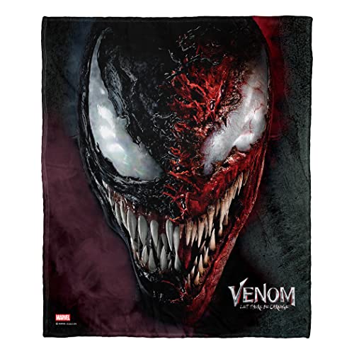 Northwest Marvel's Venom Silk Touch Überwurfdecke, 127 x 152,4 cm, geteiltes Poster von Northwest