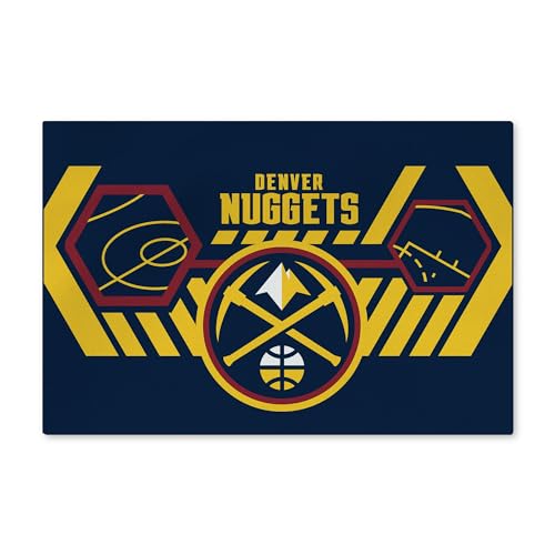 Northwest NBA Denver Nuggets Waschbarer Teppich, 50,8 x 81,3 cm, agil von Northwest