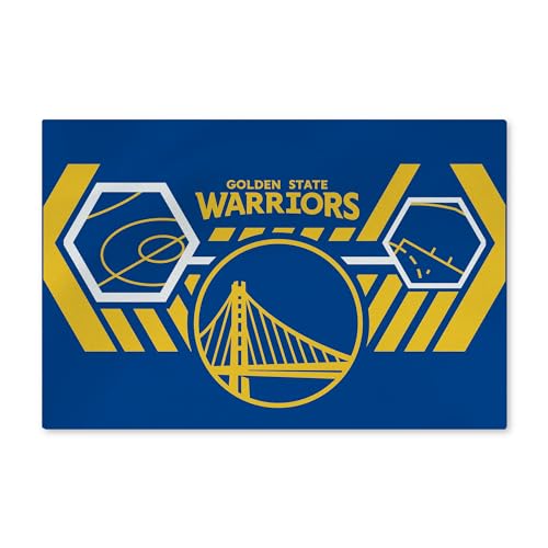Northwest NBA Golden State Warriors Waschbarer Teppich, 50,8 x 81,3 cm, agil von Northwest
