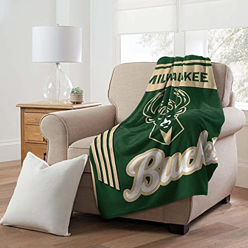 Northwest NBA Milwaukee Bucks Überwurfdecke, Mikrofaser, 116,8 x 152,4 cm von Northwest