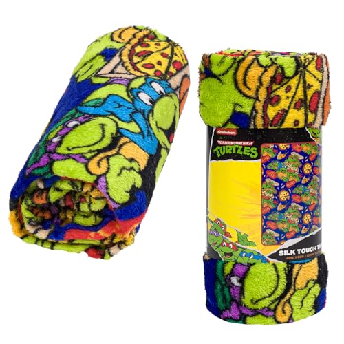 Northwest Nickelodeon 91874 Fleece-Überwurfdecke, Teenage Mutant Ninja Turtles, Seide, Überwurfdecke, 101,6 x 127 cm, Einzelbett, Grün Northwest Nickelodeon 91874 Fleece-Überwurfdecke, Teenage Mutant Ninja Turtles, Seide, Überwurfdecke, 101,6 x 127 cm, Einzelbett, Grün von Northwest
