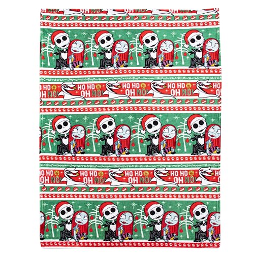 Northwest Nightmare Before Christmas Silk Touch Überwurfdecke, 127 x 177,8 cm, Ho Ho Oh No von Northwest