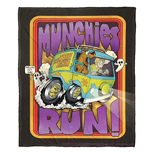 Northwest Scooby-DOO Silk Touch Überwurfdecke, 127 x 152,4 cm, Munchies Run von Northwest