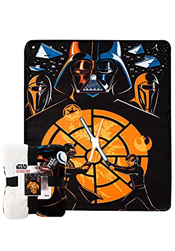 Northwest Star Wars Silk Touch Sherpa Überwurfdecke, 152,4 x 203,2 cm, Showdown Northwest Star Wars Silk Touch Sherpa Überwurfdecke, 152,4 x 203,2 cm, Showdown von Northwest