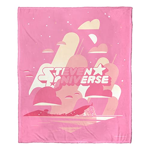Northwest Steven Universe Silk Touch Überwurfdecke, 127 x 152,4 cm, rosa Logo Northwest Steven Universe Silk Touch Überwurfdecke, 127 x 152,4 cm, rosa Logo von Northwest