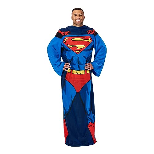 Northwest Superman-Überwurfdecke für Erwachsene, seidig, bequem, mit Ärmeln, 121,9 x 180,3 cm von Northwest