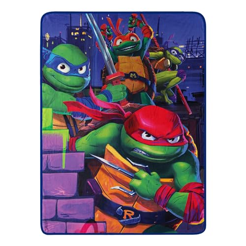 Northwest Teenage Mutant Ninja Turtles Micro Raschel Überwurfdecke, 116,8 x 152,4 cm, Mayhem Rules Northwest Teenage Mutant Ninja Turtles Micro Raschel Überwurfdecke, 116,8 x 152,4 cm, Mayhem Rules von Northwest