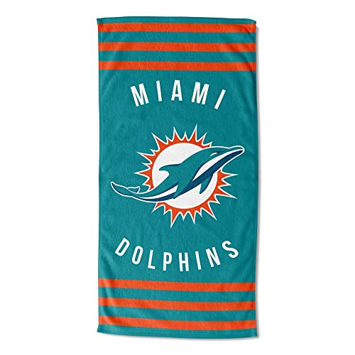 Northwest The Company NFL Miami Dolphins Stripes Strandtuch, 76,2 x 152,4 cm, Mehrfarbig, Einheitsgröße Northwest The Company NFL Miami Dolphins Stripes Strandtuch, 76,2 x 152,4 cm, Mehrfarbig, Einheitsgröße von Northwest
