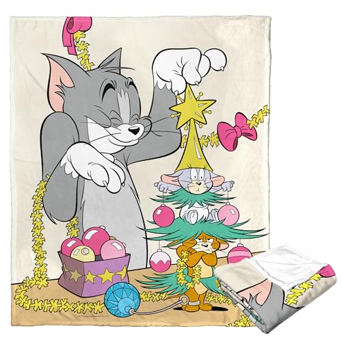 Northwest Tom & Jerry Silk Touch Überwurfdecke, 127 x 152,4 cm, Mausbaum Northwest Tom & Jerry Silk Touch Überwurfdecke, 127 x 152,4 cm, Mausbaum von Northwest
