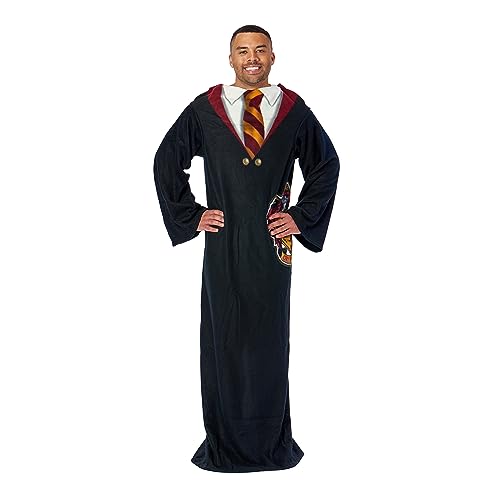 Northwest Uni Adult Silk Touch Comfy Throw Blanket with Sleeves, 48" X 71" Tragbare Decke, Harry Potter Hogwarts Rules von Northwest