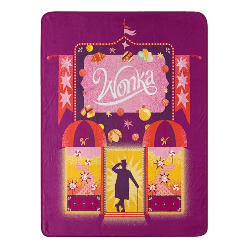 Northwest Willy Wonka Micro Raschel Überwurfdecke, 116,8 x 152,4 cm, Wonka Away von Northwest
