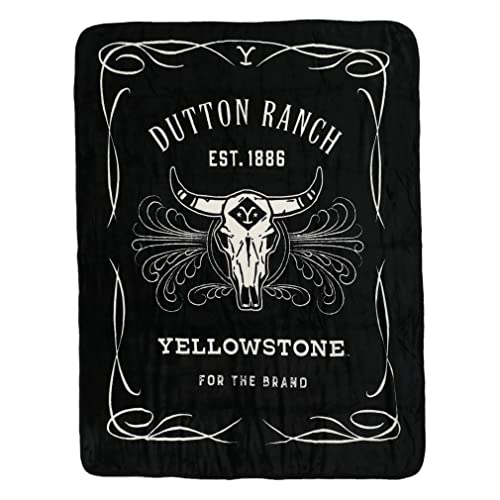 Northwest Yellowstone Silk Touch Überwurfdecke, 116,8 x 152,4 cm, Whiskey-Etikett von Northwest