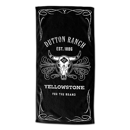 Northwest Yellowstone Strandtuch, 76,2 x 152,4 cm, Whiskey-Etikett Northwest Yellowstone Strandtuch, 76,2 x 152,4 cm, Whiskey-Etikett von Northwest