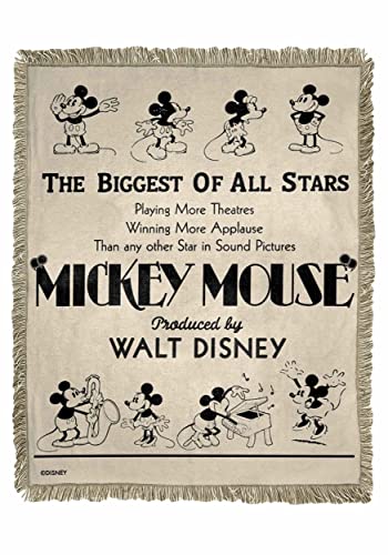 The Northwest Group LLC Mickey Biggest of All Stars Jacquard Throw Standard von Northwest