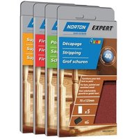 Saint Gobain - Norton Expert Nachfüllpackung 70 x 125 mm Holz K120 5er ve von SAINT GOBAIN