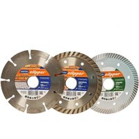 Norton Clipper Diamant Trennscheiben 3er Set STANDARD, TURBO und CERAMIC 125 mm von Norton