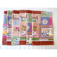 Patchwork Style Waffel Handtuch Baumwollstoff Rustikal Haus Dekor Teegeschirr Handtücher Hübsches Küchenhandtuch Schöne Baumwolle Einweihungsparty von NostalgiaOld