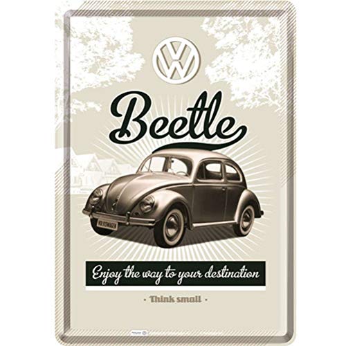 Volkswagen - VW Käfer - Enjoy the way to your destination - Blechschild 10 x 14 cm Volkswagen - VW Käfer - Enjoy the way to your destination - Blechschild 10 x 14 cm von Nostalgic-Art