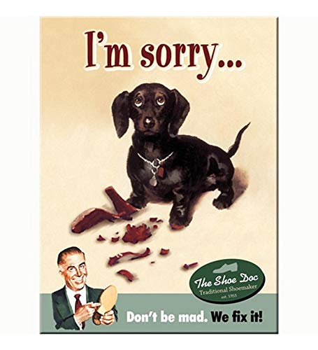 Nostalgic-Art 14274 Animal Club - I'm Sorry, Magnet 8x6 cm von Nostalgic-Art