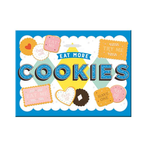 Nostalgic-Art 14357, Home & Country, Wonder Cookies, Magnet 8x6 cm, Kraftmagnet mit Metalloberffläche, Bunt, 8 x 6 x 0.1 cm von Nostalgic-Art