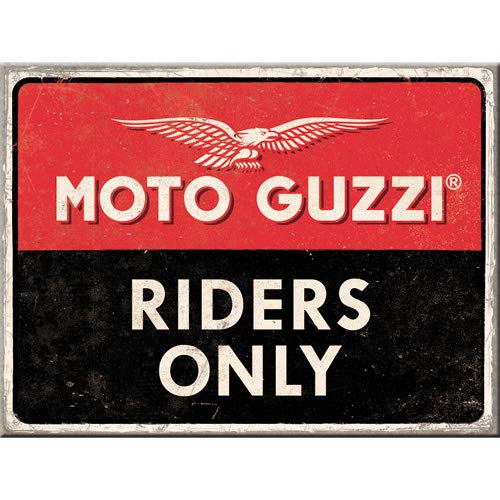 Nostalgic-Art 14383 - Moto Guzzi - Riders Only - Magnet 6 x 8 cm von Nostalgic-Art