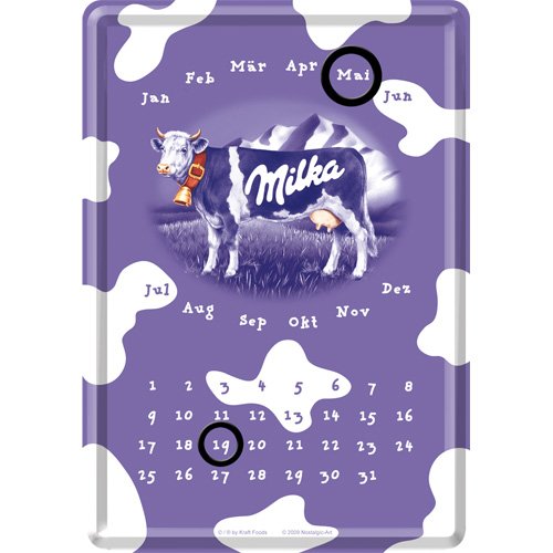 Nostalgic-Art 16618 Milka,Tischkalender mit Magnetringen, 10x14 cm Nostalgic-Art 16618 Milka,Tischkalender mit Magnetringen, 10x14 cm von Nostalgic-Art