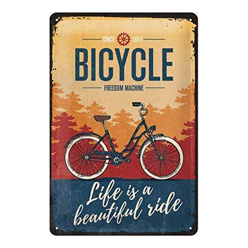 Nostalgic-Art Retro Blechschild, 20 x 30 cm, Bicycle – Beautiful Ride – Geschenk-Idee für Fahrradfahrer, aus Metall, Vintage Design von Nostalgic-Art