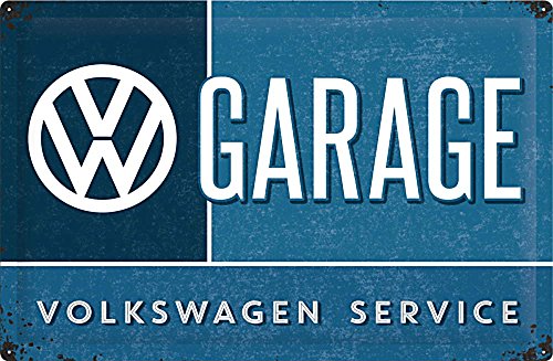 Nostalgic-Art 24008, Volkswagen VW Garage, Blechschild 40x60 cm, Metall, bunt, 40 x 60 x 0,2 cm von Nostalgic-Art