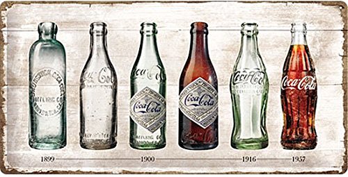 Nostalgic-Art 27021 Coca-Cola - Bottle Timeline | Retro Blechschild | Vintage-Schild | Wand-Dekoration | Metall | 25x50 cm Nostalgic-Art 27021 Coca-Cola - Bottle Timeline | Retro Blechschild | Vintage-Schild | Wand-Dekoration | Metall | 25x50 cm von Nostalgic-Art