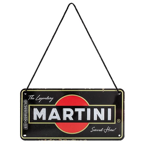 Nostalgic-Art 28043 - Martini - Served Here, Hängeschild 10 x 20 cm aus Metall, inkl. Kordel Nostalgic-Art 28043 - Martini - Served Here, Hängeschild 10 x 20 cm aus Metall, inkl. Kordel von Nostalgic-Art