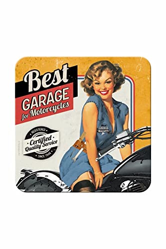 Nostalgic-Art 46108 Best Garage, Yellow, Untersetzer von Nostalgic-Art