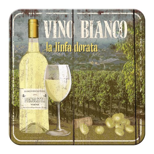 Nostalgic-Art 46125 Bier und Spirituosen Vino Bianco, Untersetzer von Nostalgic-Art