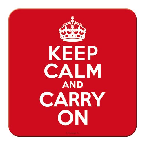 Nostalgic-Art 46134 United Kingdom Keep Calm and Carry, Untersetzer von Nostalgic-Art