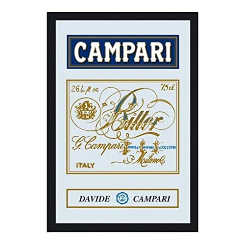 Nostalgic-Art 80719 Bier und Spirituosen Campari Bitter, Spiegel, 20 x 30 cm von Nostalgic-Art