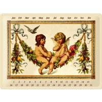 Nostalgic-Art Blechschild 30 x 40 cm, Sammlerschild Motiv Pfunds Engel Kalender von Nostalgic-Art