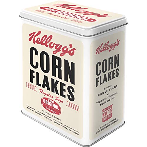 Nostalgic-Art Retro Vorratsdose L, 3 l, Kellogg's Corn Flakes Retro Package – Geschenk-Idee für die Küche, Große Kaffee-Dose aus Blech, Vintage Design von Nostalgic-Art