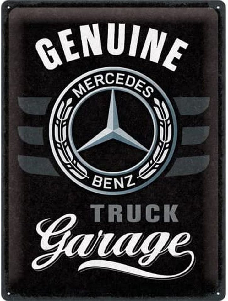 Nostalgic-Art Metallschild Blechschild 30 x 40 cm - Daimler Truck - Garage von Nostalgic-Art