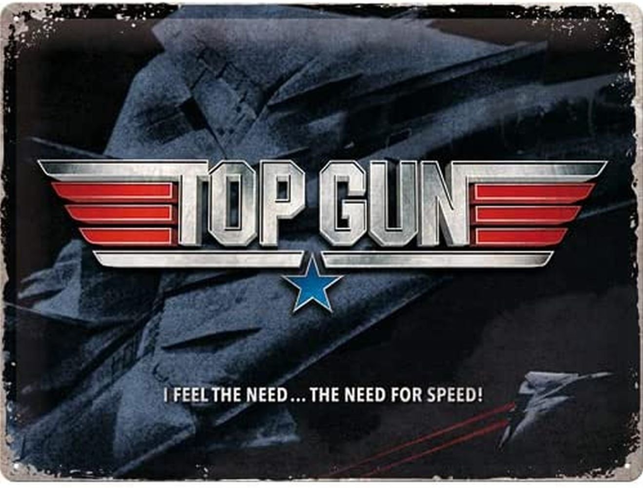 Nostalgic-Art Metallschild Blechschild 30 x 40 cm - Top Gun - The Need for Speed von Nostalgic-Art