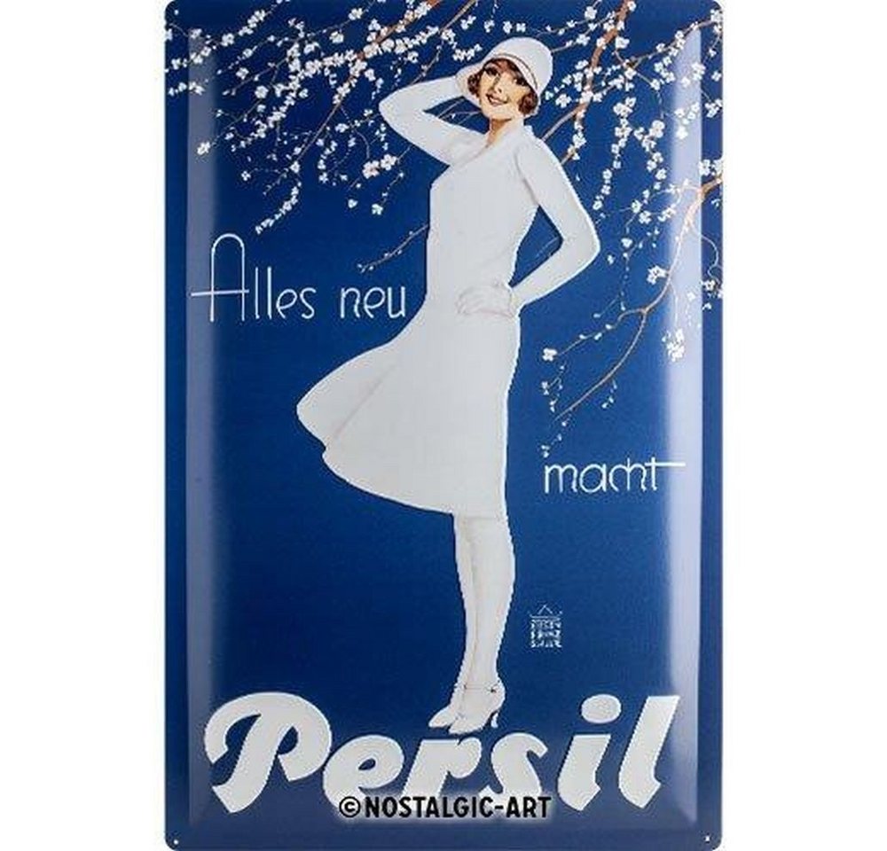 Nostalgic-Art Metallschild Blechschild 40 x 60 cm - Persil - Persil Weisse Dame Blau von Nostalgic-Art