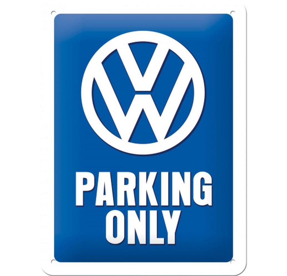 Nostalgic-Art Metallschild Blechschild 15x20 cm - Volkswagen - VW Parking Only von Nostalgic-Art